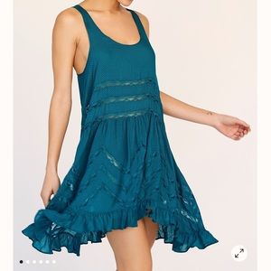 Intimately Free People Voile and Lace Trapeze Slip